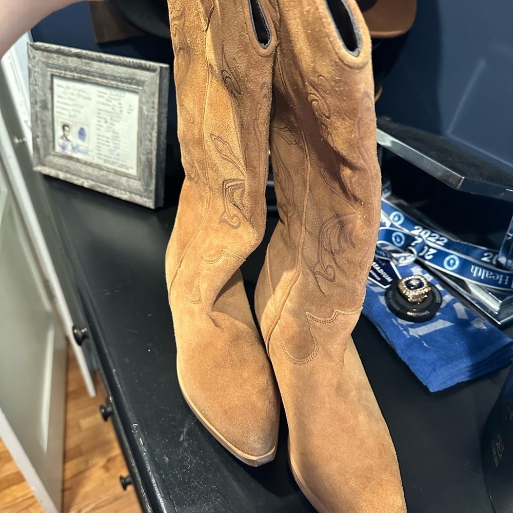 Urban Outfitters Camel Heeled Boots - Picture 5 of 12